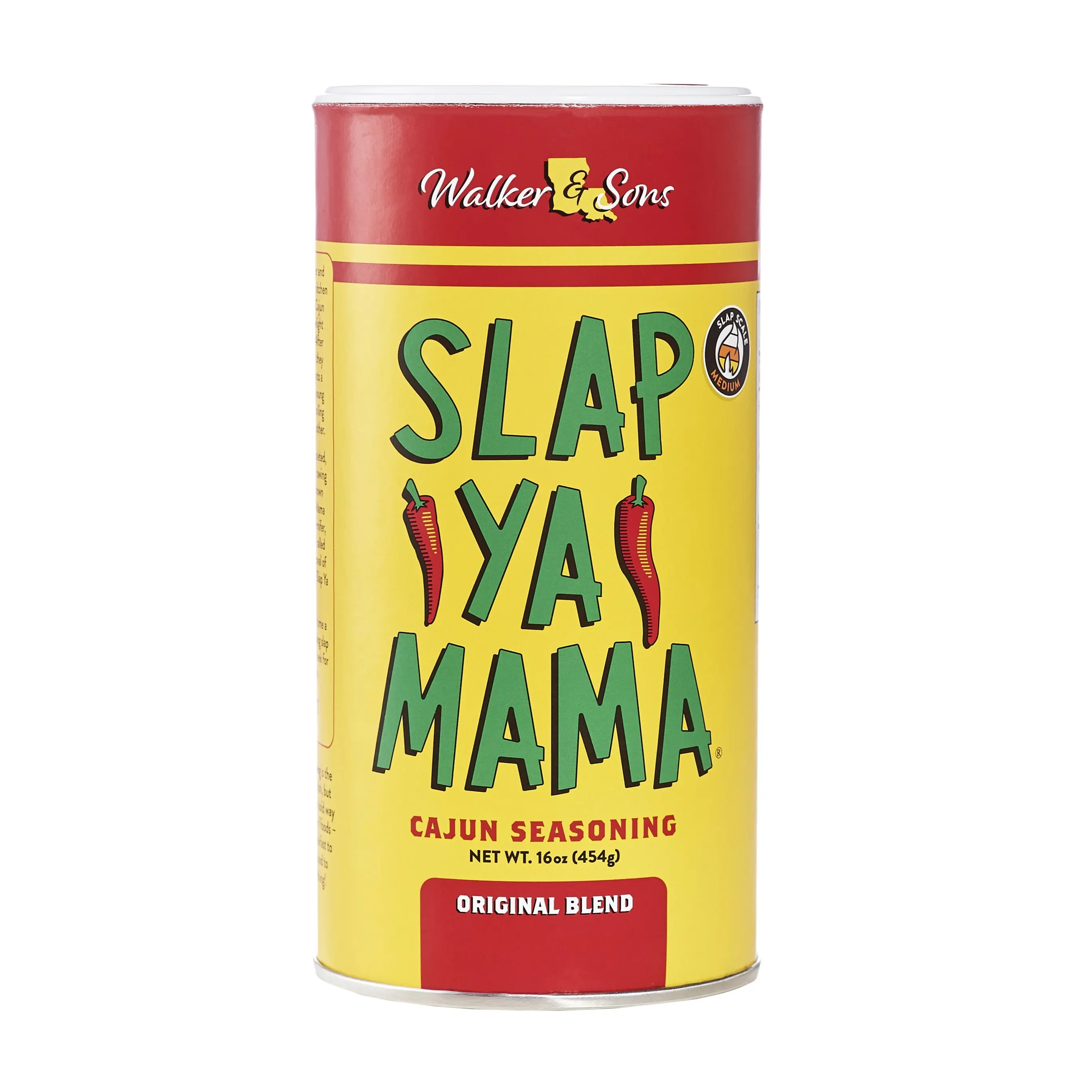 Slap Ya Mama Original Blend Cajun Seasoning, 16 oz Canister – Authentic Louisiana Cajun Spice for Bold Flavor