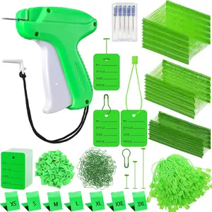 3576 Pcs Tagging Guns for Clothes Labels Attacher Guns for Clothing with 3000 Barbs, 5 Needles and 100 Price Tags, Sewing Kit for Retail Stores, Yard Sales(Light Green)