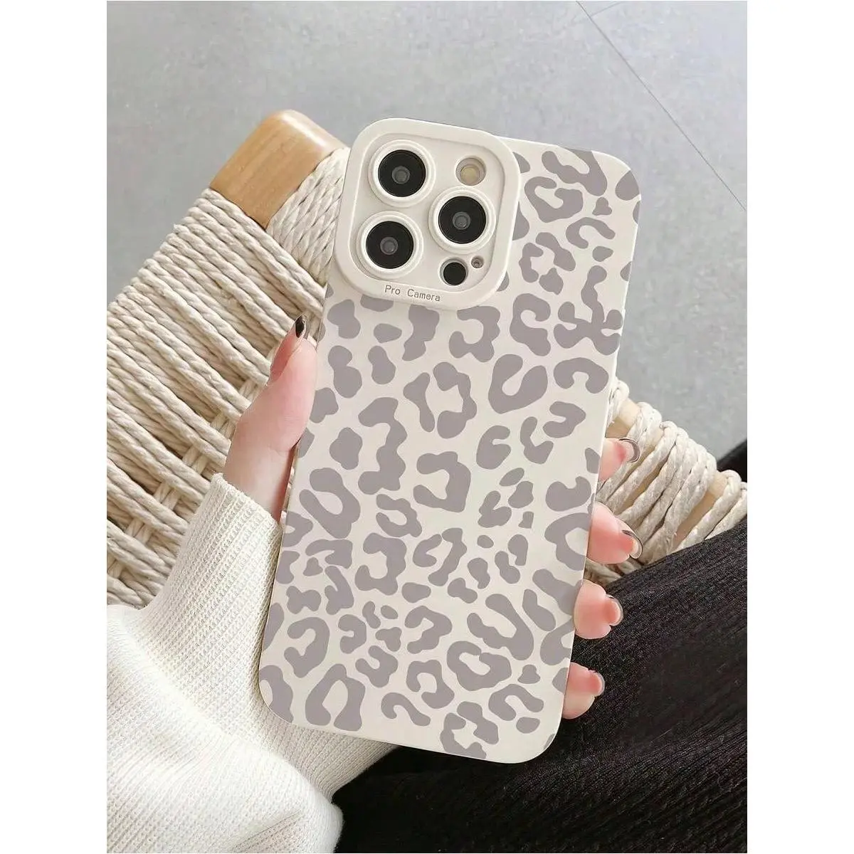 This two-piece leopard print TPU phone case set features a unique white leopard print design and is compatible with iPhone 17/16/15/14/13/12/11/X/XS/XS Max/16 E/12/13 Mini. It's the perfect holiday gift for friends, family, and yourself., Accessories, Sty