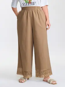 【Summer Turn-Up】【Baggy】BlOOMCHIC plus size Cotton Pull-On Straight Leg Pants [M-6X] 2026 Summer Pick for Mother's Day