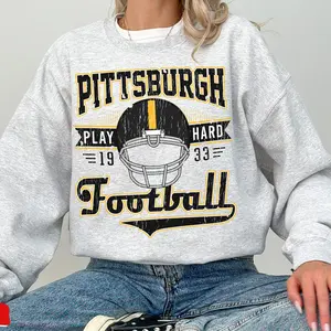 Vintage Pittsburgh Football Crewneck Sweatshirt / T-Shirt, Retro Pittsburgh Shirt, Steelers Sweatshirt, Steelers Fan Gift, Steeler Sweater 30