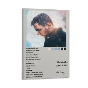 Hulvey Christopher Album Cover Limited Edition Posters Room Aesthetic Music Posters