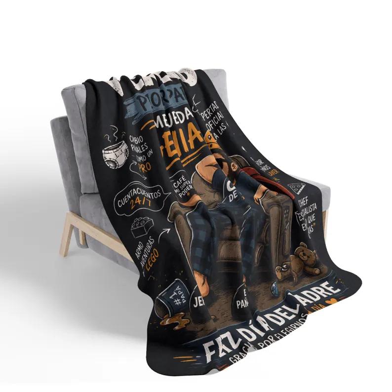 Regalo dia del padre, manta para papa, frases divertidas papa, manta franela regalo papa, manta ceo de todo papa, manta dia del padre, regalo sentimental para papa, manta hogar para papa