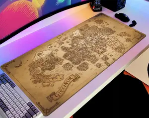 Runescape Gielinor Map Desk Mat XL Gaming OSRS World Map Mouse Pad RuneScape Gift Video Game Playmat Desk Decor Runescape PC Mat