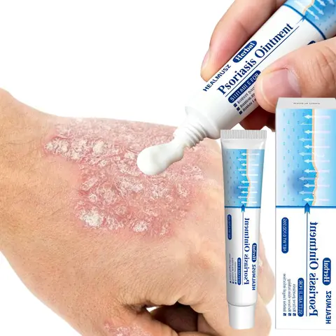 100% Natural Herbal Extract Antifungal Psoriasis Skin Balm - 20g Light Cream Tube, Prop 65 Safe, Fast Relief for Itching,Dryness,Redness, Smooth Deep Hydration (Beauty & Personal Care Body Moisturizers)