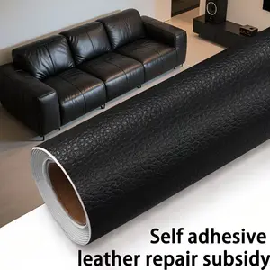 Leather Repair Patch Tape 50x137cm Self-adhesive Durable PU Fabric Sticker for Sofa Car Seats Quick Fix Repair Kit for Scratches Stains Rips