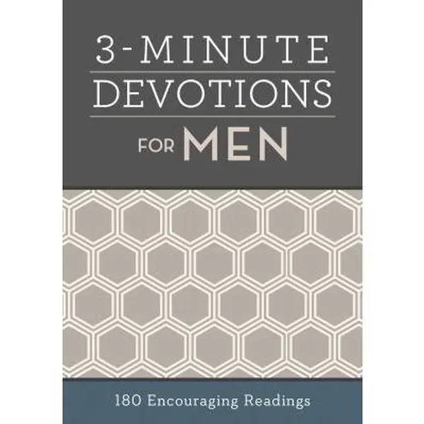 USED Book - 3-Minute Devotions for Men: 180 Encouraging Readings by Compiled by Barbour Staff (Paperback) - english