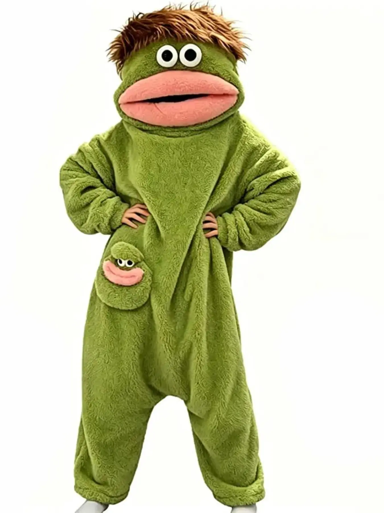 Adorable Monster Wearable Blanket Hoodie, Soft Sugar Wool Loose Fit Pullover, Warm Cozy Warming Hooded Blanket, Perfect for Home, Parties, Gifts, Softness