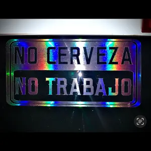 No Beer No Work Decal