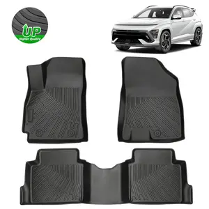 Custom Fit TPE Floor Mats for Hyundai Kona 2024-2026 (Not Fit EV) All-Weather Protection Anti-Slip Durable Wear-Resistant Odorless Automotive Accessories