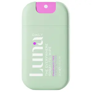 Luna Daily Body Cleansing Spray | Unscented pH-Balanced Feminine & Body Mist | Hydrating & Gentle for Intimate Hygiene, Underarms & Private Parts | Travel Essential for Women, Gym & Daily Care, 30ml