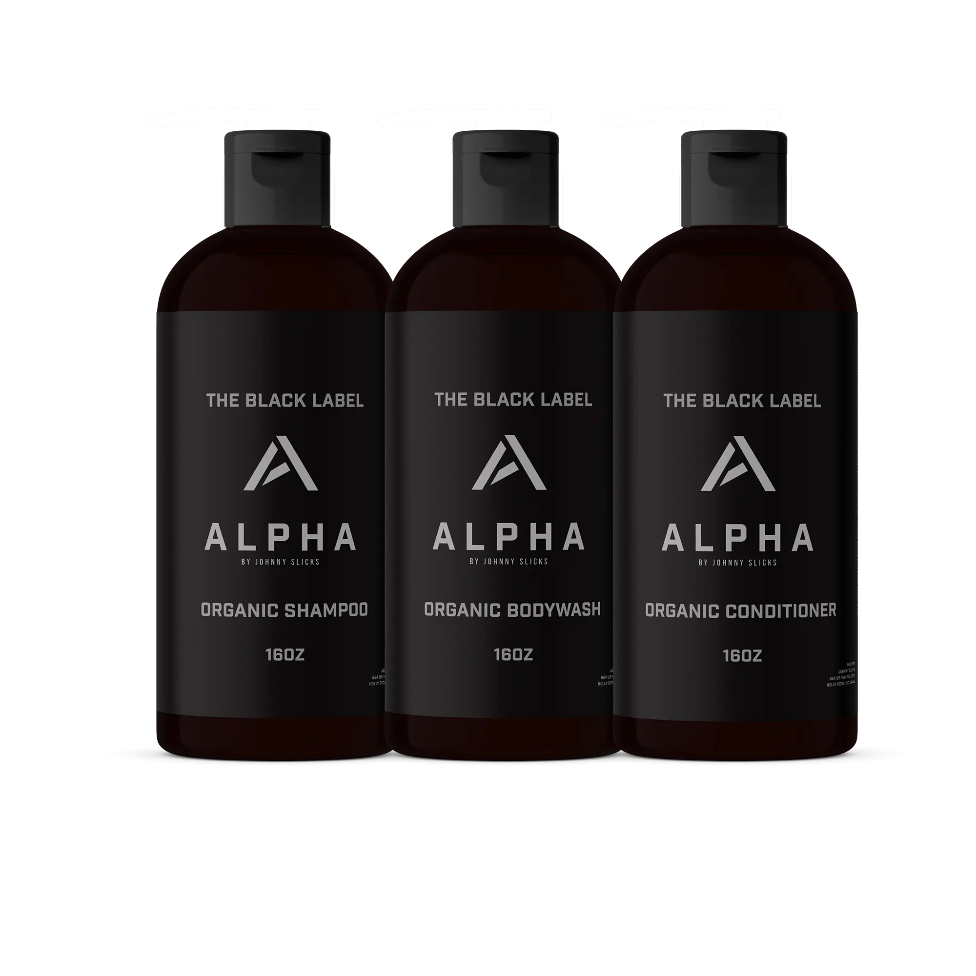 Black Label Shower Set