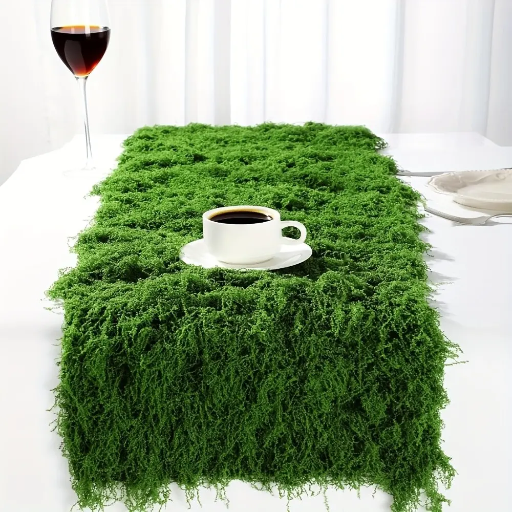 1 Roll of 19.68×78.74 Inch Artificial Moss Carpet, Simulated Moss Mat, Fake Moss, Can Be Cut, Easy to Maintain, Suitable for Indoor/Outdoor Decoration, Wedding, Garden, Roof, Wall, Party, etc