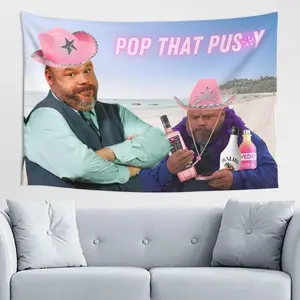 Tapestry Funny Tapestries Wall Hanging Poster Flag Banner for College Dorm Teen Boys Girls Bedroom Living Room Art Decor Party Backdrop Supplies Gift Lightweight Cotton Linen Decorative Decoration