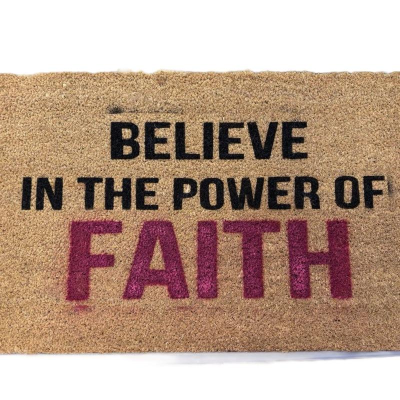 Hand Spray/Painted Mainstays Coir Doormat 18" x 30" with Custom Design Options for Home Warming Gifts