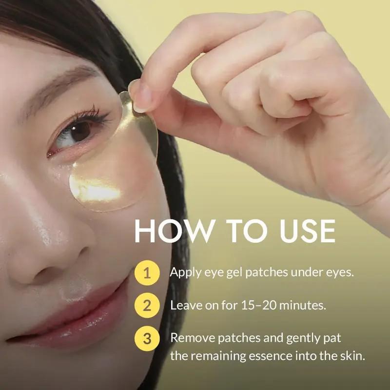 Advanced Snail Eye Patch (60 patches) | PLUMP FINE LINES WITH SNAIL MUCIN EYE PATCHES, Gently Cares For The Skin Around The Eyes And Hydrates The Skin