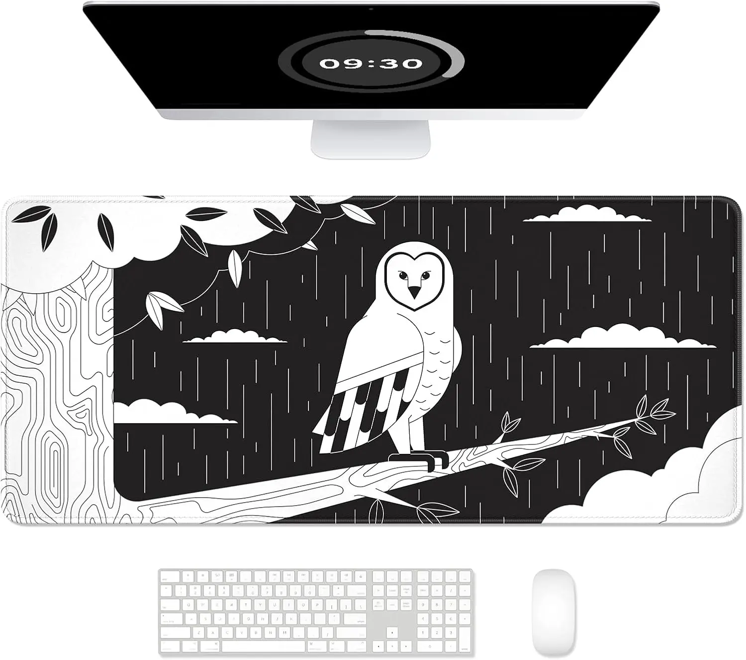 59 Gothic Black White Owl