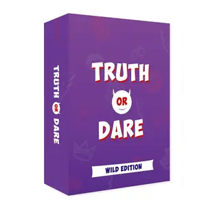 Truth or Dare Party Game, 55 Cards for Date Night, Fun Challenges for Couples, Perfect for Valentine's Day and Christmas