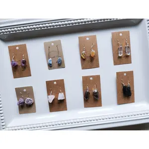 Raw Crystal Drop Earring