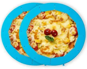 Adjustable Pie Crust Shield Silicone Pie Protector 2 PCS Food Grade Heat Resistant 8-10.5 Inch Baking Gadget for Homemade Pies Tarts & Pizzas Blue Aluminium Foil