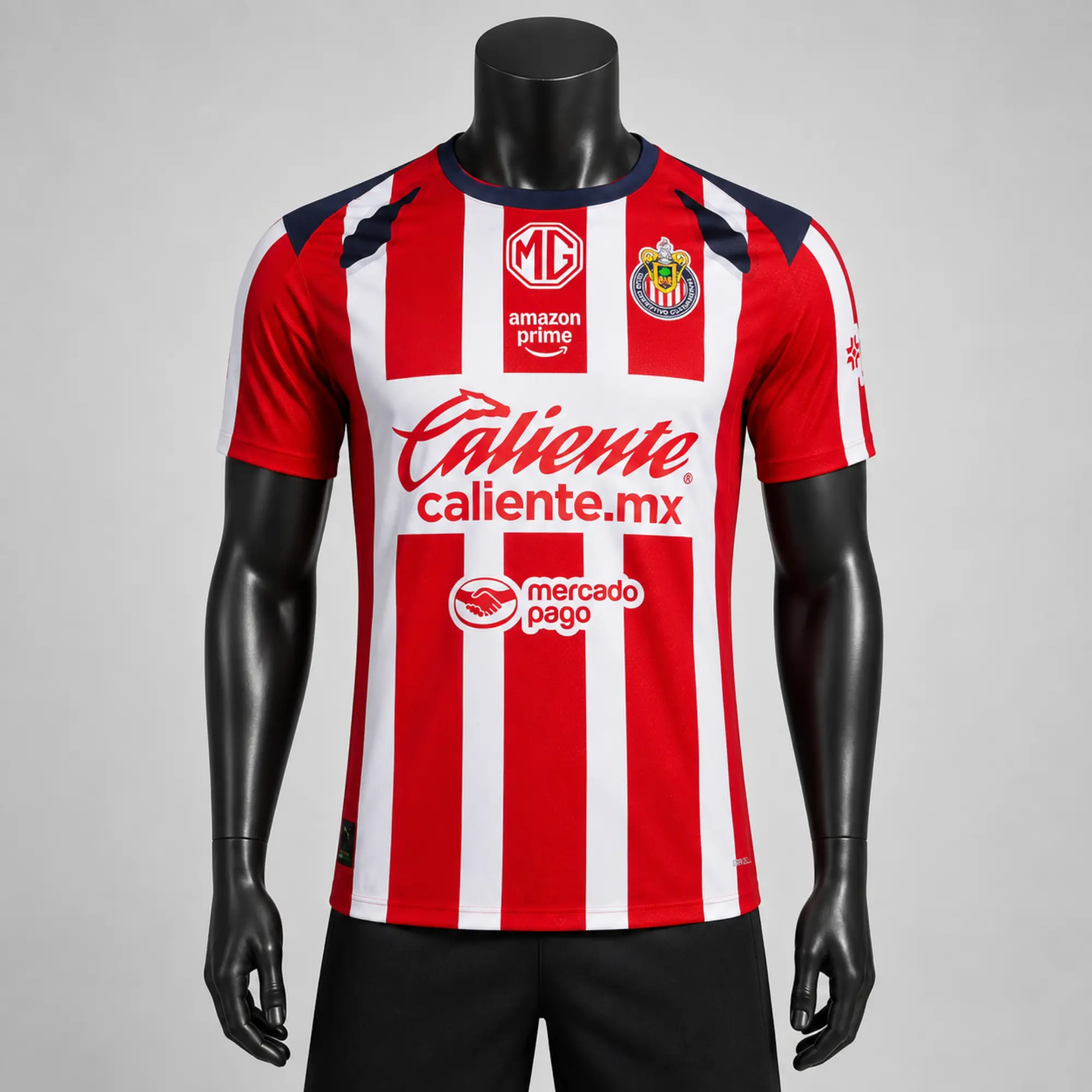 [Full Logo] - Chivas De Guadalajara 2025-26 Home Soccer Jersey - Full Print Logo