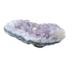 Amethyst Raw Crystal Cluster 5 Inch Large Purple Stone Natural Formation Spiritual Protection Meditation Healing Rich Purple Color Natural Energy