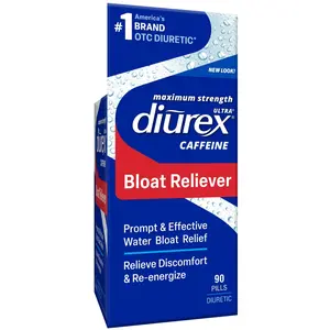 Diurex Bloat Comfort Support Tablets with Caffeine 90 Count