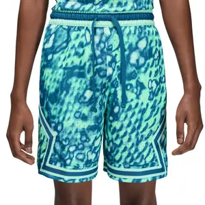 Air Jordan Sport Diamond Shorts - Men's, Blue and Turquoise Print, Drawstring Waistband, Comfortable Fit, Ideal for Sports and Active Lifestyle