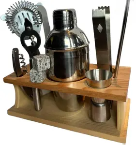 CasaFoyer Ultimate 10-Piece Cocktail Shaker Set - Stainless Steel Martini Shaker, Muddler, Strainer & Bar Accessories - Ideal for Home Bars & Mixology Enthusiasts - Perfect Gift for Any Occasion Utensils Birthday