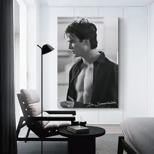 Ian Star Somerhalder Memorial  Posters Wall Art Decoration Painting Living Room Bedroom Party Decoration Merch