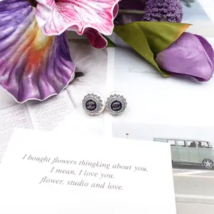 Pre-owned Chanel Black Grey Gold Earrings T10250120