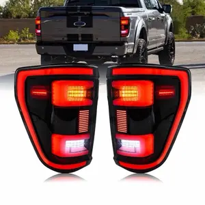 LED Tail Lights For Ford Truck F-150 F150 XL 2021 2022 2023 Rear Brake Lamp
