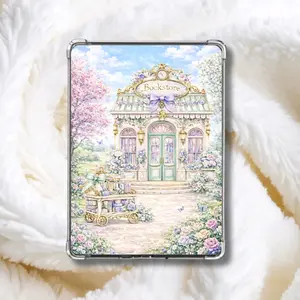 Spring Floral Bookstore Kindle Insert, Pastel Cottagecore E-Reader Backing, Shabby Chic Bookish Decor for Kindle, Book Lover Gift
