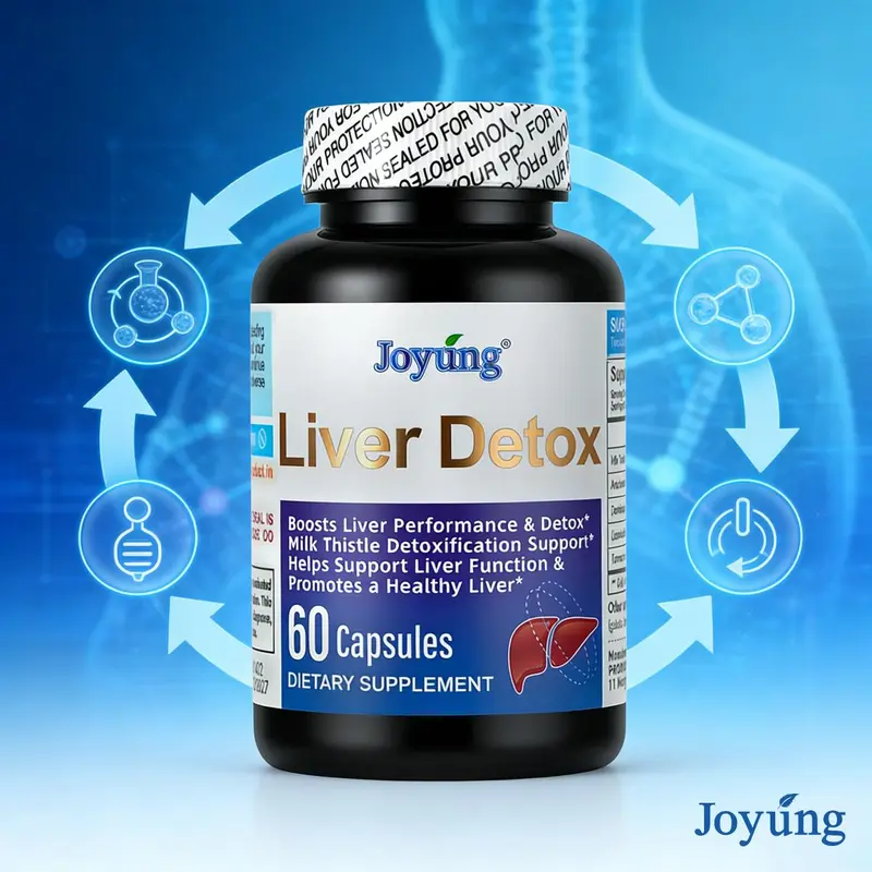 JOYUNG Liver Support with 540mg Milk Thistle, Artichoke, Dandelion, Licorice & Turmeric | Boosts Liver Performance & Detoxification, Supports Liver Function, Promotes Healthy Liver, Natural Herbal Liver Detox Supplement, 60 Capsules
