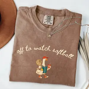 Off To Watch Softball Shirt, Funny Softball Mom Shirt, Game Day Softball Fan Tee, Cute Softball Lover Gift, Women Softball Graphic Tee