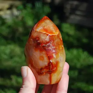 3.5in 347g Carnelian Crystal Flame Tower