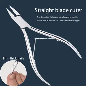 1 Piece Precision Stainless Steel Toe Clipper, Nail Clippers, Odorless Foot Care Tool, Suitable for Thick and Internal Armor - Ergonomic Handle, Precision Cutting, 7mm Jaws, Perfect for Home and Salon Use, Men and Women