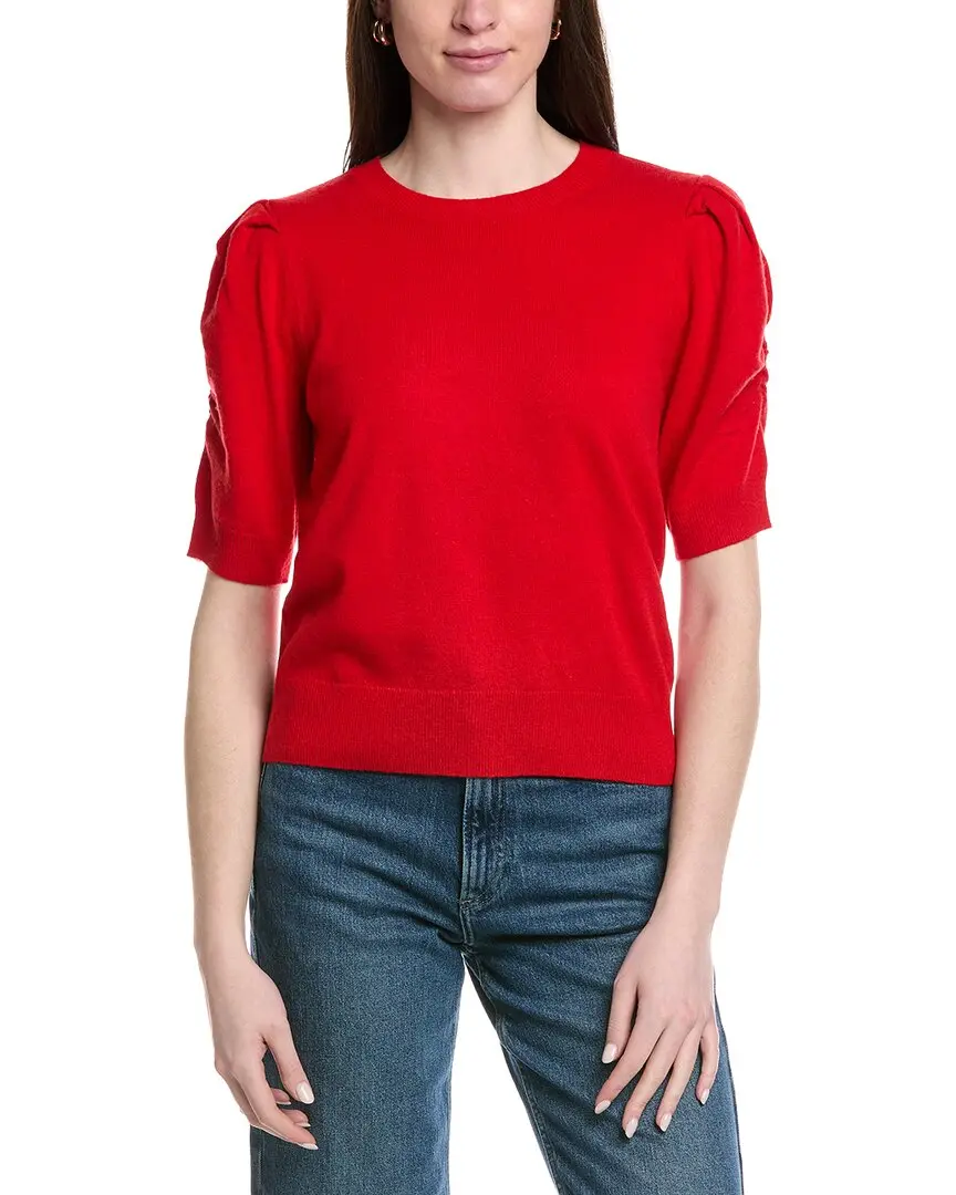 FRAME Denim Frankie Puff Sleeve Wool & Cashmere-Blend Sweater