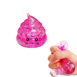 Novelty Squishy Poop Stress Ball, Kawaii Squishies, Glitter Poop Sensory Toy for Anxiety Relief & Fun, Stress Relieving Accessory, Stress Relief Fidget, Perfect Gift for Adults Teens Kids