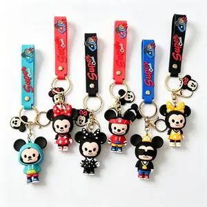 DISNEY Mickey and Minnie Keychain – Super Cute 2-Piece Character Set with Classic Designs, Perfect for Adding Disney Magic to Your Keys and Bags