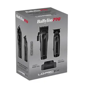 BaBylissPRO LO-PROFX High Performance Compact Clipper & Trimmer Set FX8272PKMB