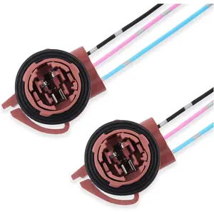 2PCS 3157 Bulb Socket,Turn Signal Socket/Tail Light Socket/Brake Light Socket for 3157,3057,3155,3357 Light Bulbs Replacement,Essential Tail Light Harness Car Accessories