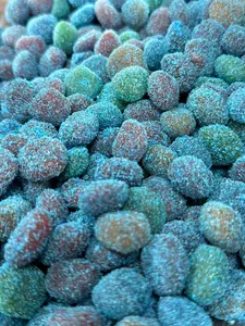 Sour Gushers Viral Candy - Blue Raspberry Gushers Sour Candy - Extreme Gusher bombs
