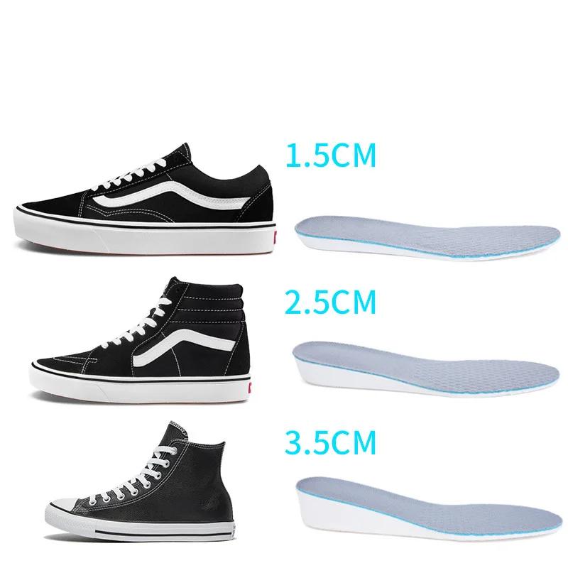 Height Increase Insoles For Men/women 1.5/2.5/3.5 Cm Up Invisible Arch Support Orthopedic Insoles Shock Absorption Eva Material