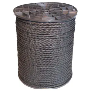 212 MAIN Black PP Bungee Cord - 0.12 in., 500 ft. Spool, High Stretch, Ribbed Jacket, Ribbed Grip, Sun Resistant, Floats Easily for Deck Rigging (Sports & Outdoor Fishing Equipment)