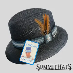 Midnight Black - Authentic Danny De La Paz Lowrider Derby Signature Hat Collection - Inspired Boulevard Nights by Summit Hats