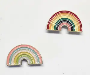 Rainbow Enamel Magnetic Needle Minder ~ Needle Keeper - Cross Stitch Embroidery Needlepoint Sewing Accessory Notion