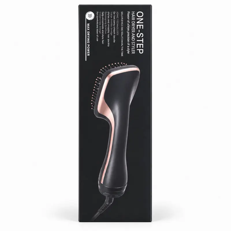One-Step Hair Dryer & Styler Brush – Fast Drying and Smoothing Hot Air Brush (9578)