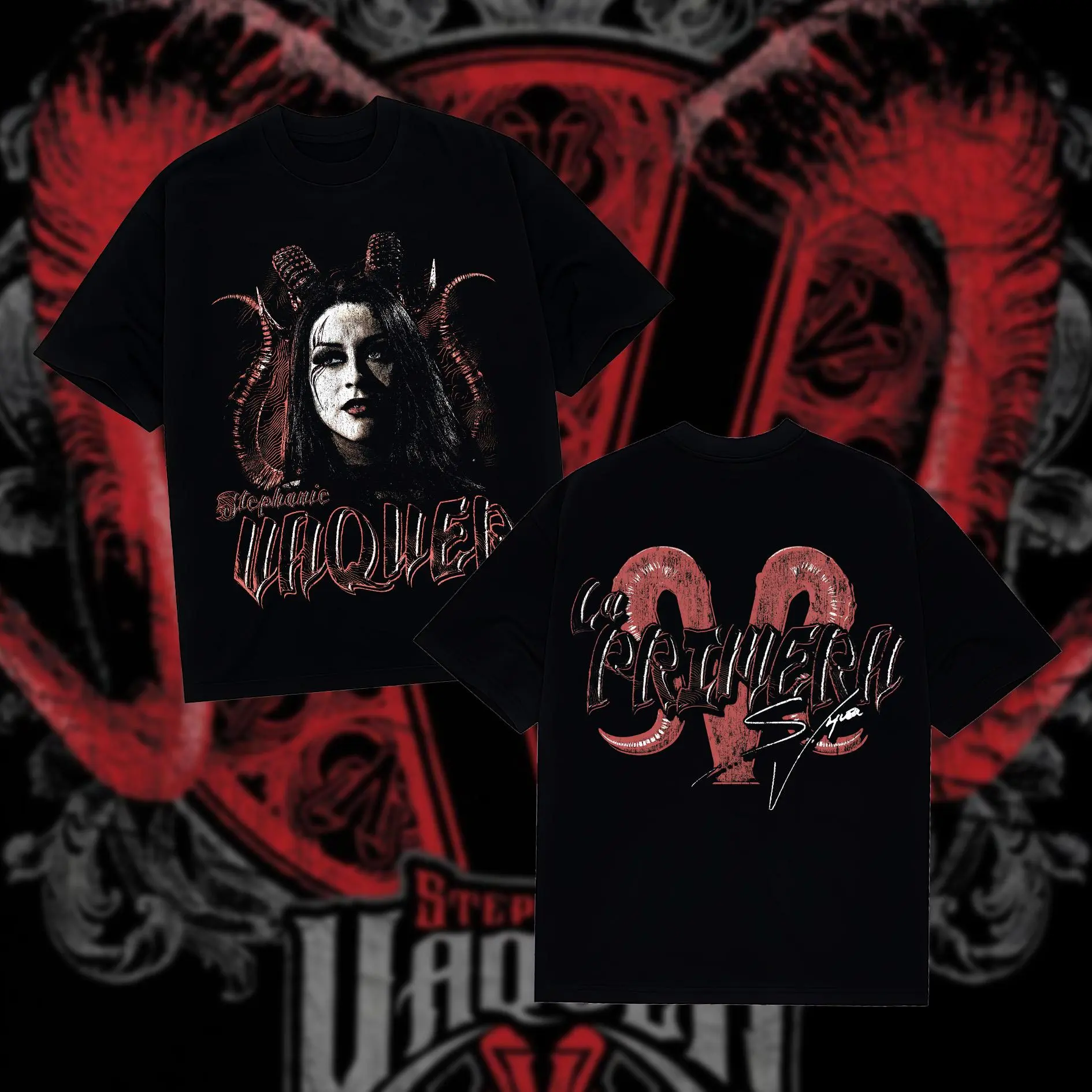 Stephanie Vaquer La Primera T-Shirt WWE Graphic Tee for Wrestling Fans Short Sleeve Crew Neck Soft Cotton Wrestling Shirt Perfect Gift for WWE Fans Pro Wrestling Fans American Made Fightwear