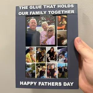 Personalized Photo Frame for Father’s Day - Custom Family Gift, Home Decoration Supply